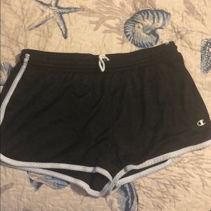Black workout shorts